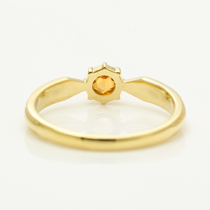 umu -アム- FINE JEWELRY STUIDIOK18 ローズカット オレンジサファイア リング 「tocca」rg0519_u.jpg