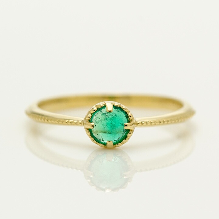 umu -アム- FINE JEWELRY STUIDIOK18 カボション エメラルド リング 「amaretto」rg0523_m.jpg