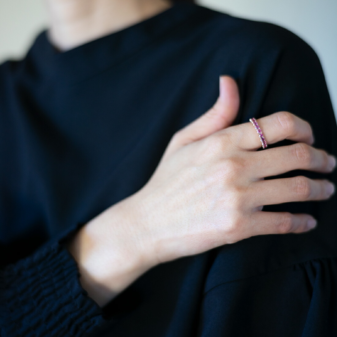 umu -アム- FINE JEWELRY STUIDIOロードライトガーネット フルエタニティリングrg0534_i3.jpg