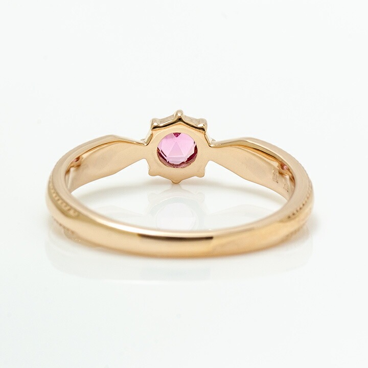 umu -アム- FINE JEWELRY STUIDIOK18 ローズカット ピンクトルマリン リング 「tocca」rg0538_u.jpg