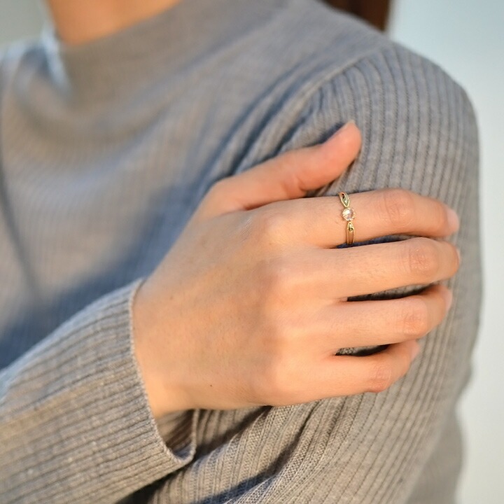 umu -アム- FINE JEWELRY STUIDIOK18 ローズカット ブルームーンストーン リング 「tocca」rg0539_i3.jpg