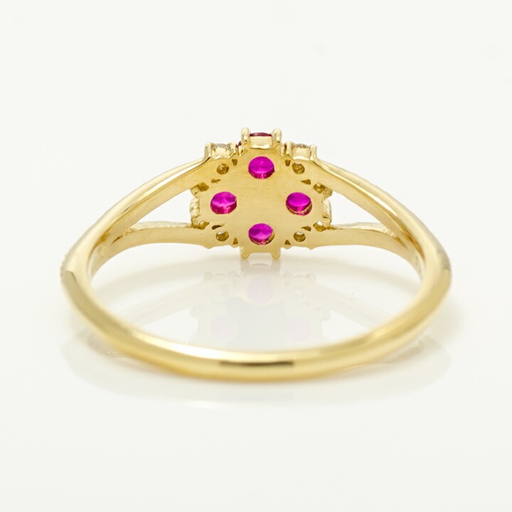 umu -アム- FINE JEWELRY STUIDIOK18 ルビー ダイヤモンド リング 「bouquet」rg0543_u.jpg