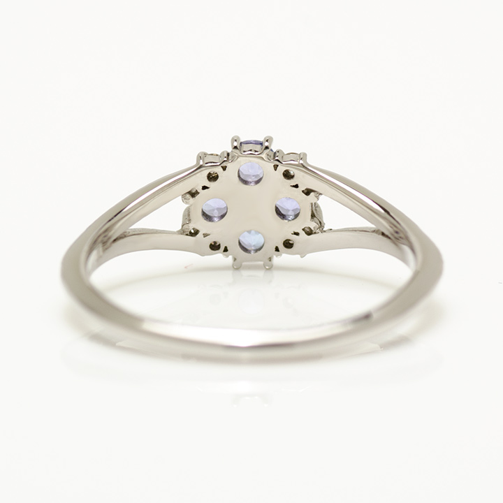 umu -アム- FINE JEWELRY STUIDIOK18 タンザナイト ダイヤモンド リング 「bouquet」rg0546_u.jpg