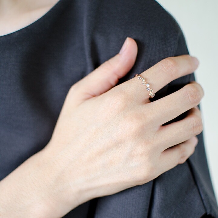 umu -アム- FINE JEWELRY STUIDIOK18 タンザナイト ダイヤモンド リング 「stellato」rg0550_i3.jpg