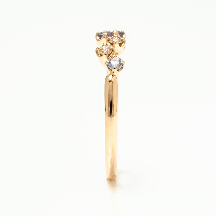 umu -アム- FINE JEWELRY STUIDIOK18 タンザナイト ダイヤモンド リング 「stellato」rg0550_y.jpg