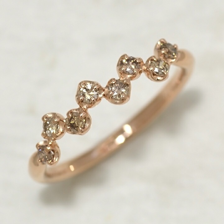 umu -アム- FINE JEWELRY STUIDIOブラウンダイヤモンド リング 「stellato」rg0551_kanban2.jpg