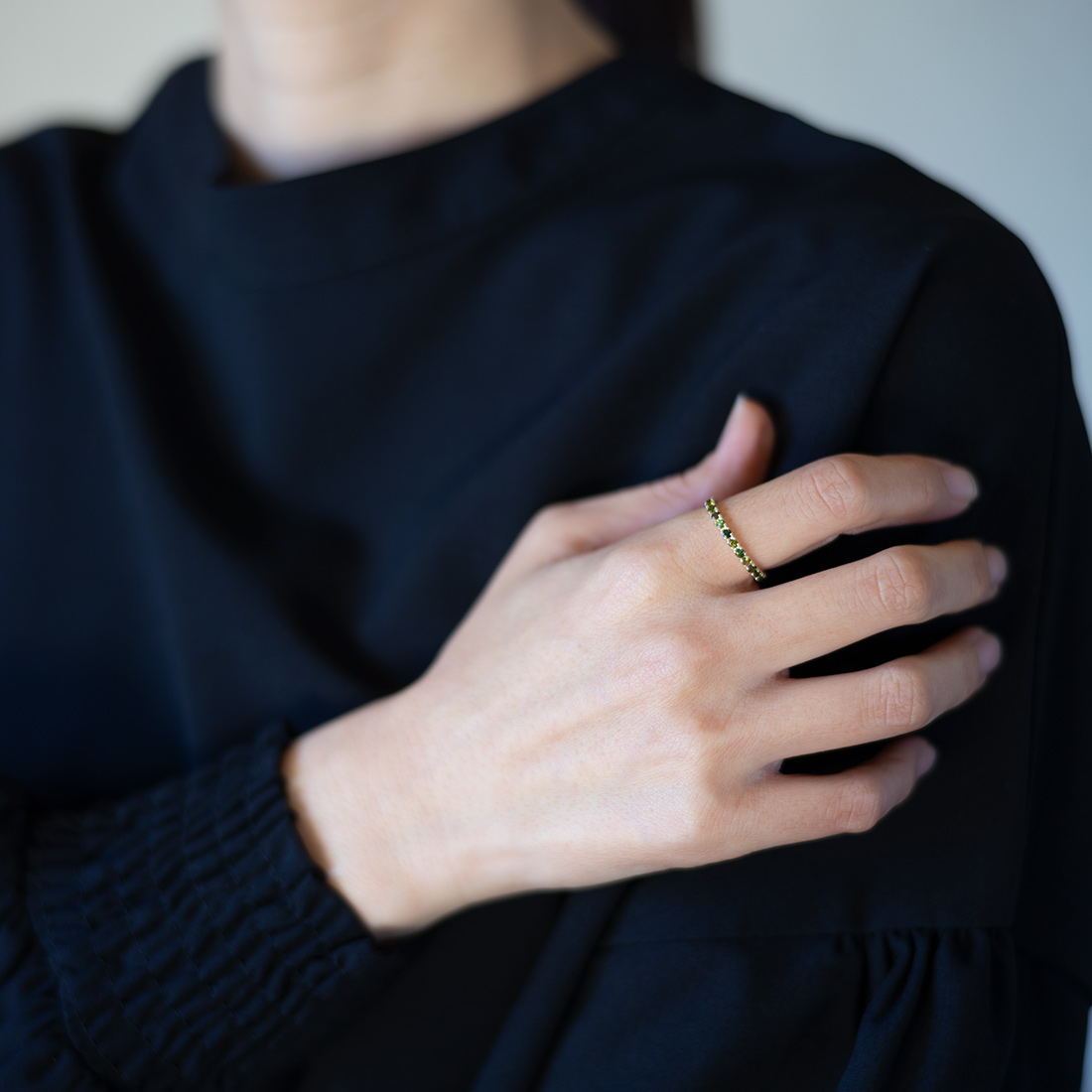 umu -アム- FINE JEWELRY STUIDIOグリーントルマリン フルエタニティリングrg0554_i3.jpg