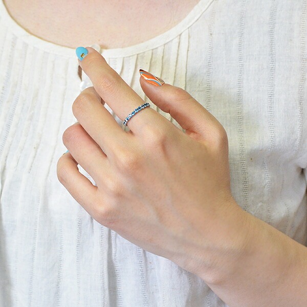 umu -アム- FINE JEWELRY STUIDIOK18 ロンドンブルートパーズ フルエタニティリングrg0555_i2.jpg