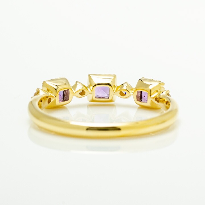 umu -アム- FINE JEWELRY STUIDIOK18 アメシスト ダイヤモンド リング 「altero」rg0560_u.jpg