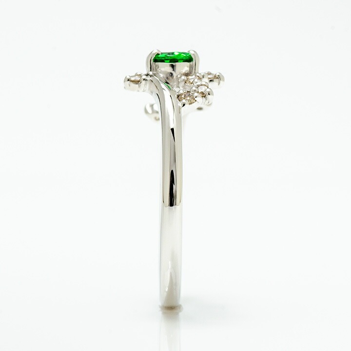 umu -アム- FINE JEWELRY STUIDIOK18 グリーンガーネット ダイヤモンド リング 「spumare」rg0562_y.jpg