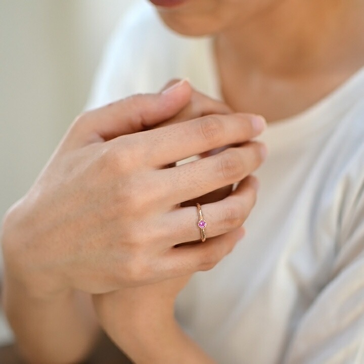 umu -アム- FINE JEWELRY STUIDIOピンクサファイア リング 「fossetta」rg0565_i2.jpg