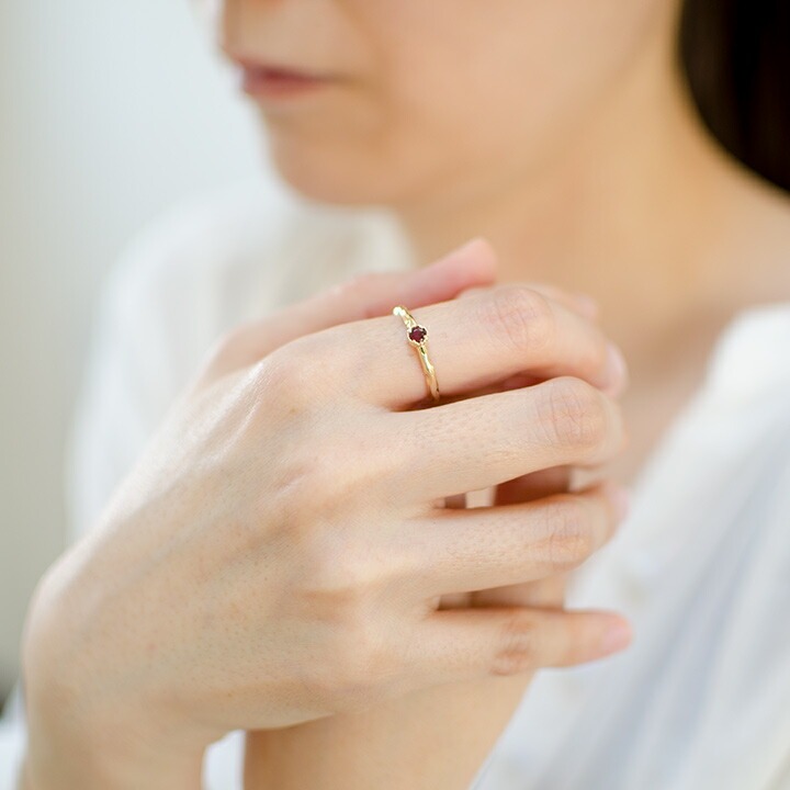 umu -アム- FINE JEWELRY STUIDIOパイロープガーネットリング 「fossetta」rg0567_i2.jpg