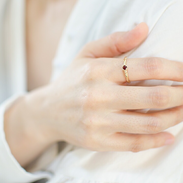 umu -アム- FINE JEWELRY STUIDIOパイロープガーネットリング 「fossetta」rg0567_i3.jpg