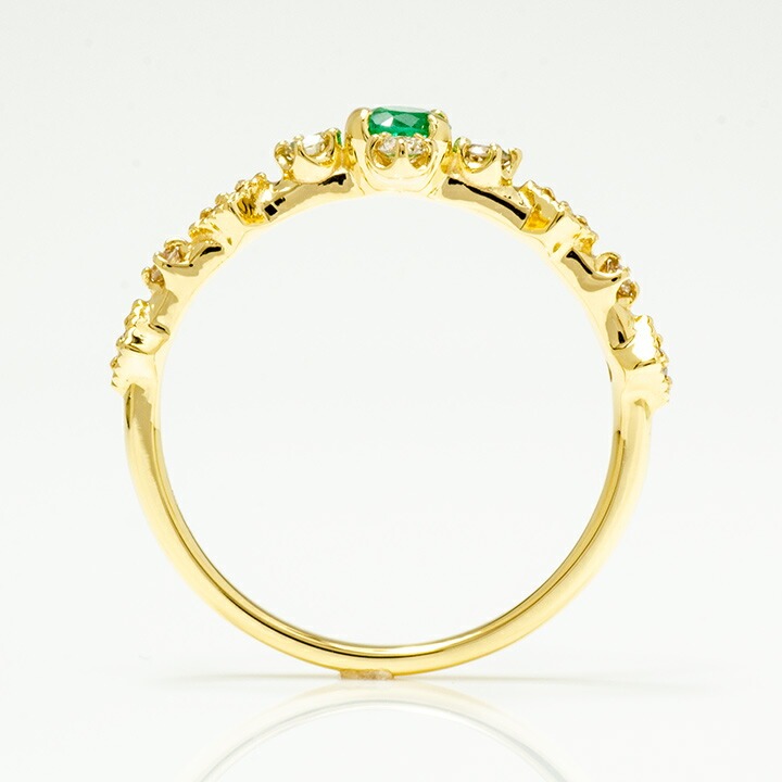 umu -アム- FINE JEWELRY STUIDIOK18 エメラルド ダイヤモンド クロスモチーフ リング 「siena」rg0577_s.jpg