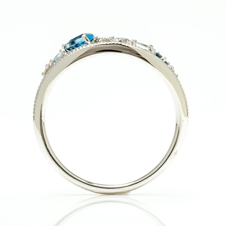 umu -アム- FINE JEWELRY STUIDIOK18 ブルーカクテル ダイヤモンド リング 「felice」rg0579_s.jpg