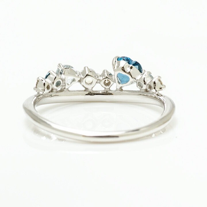 umu -アム- FINE JEWELRY STUIDIOK18 ブルーカクテル ダイヤモンド リング 「felice」rg0579_u.jpg