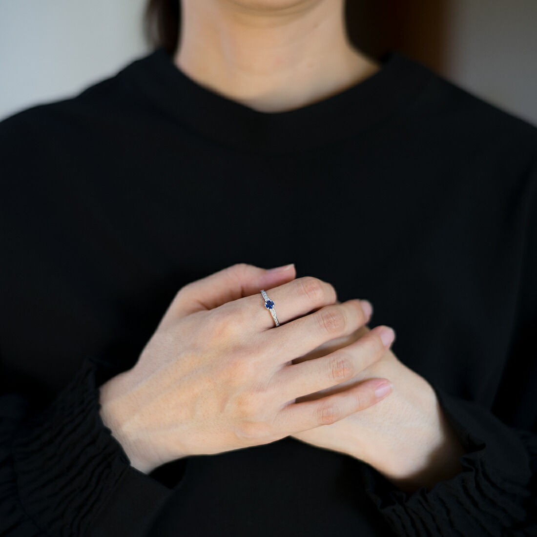 umu -アム- FINE JEWELRY STUIDIOブルーサファイア ダイヤモンド リング 「polarita」rg0584_i2.jpg