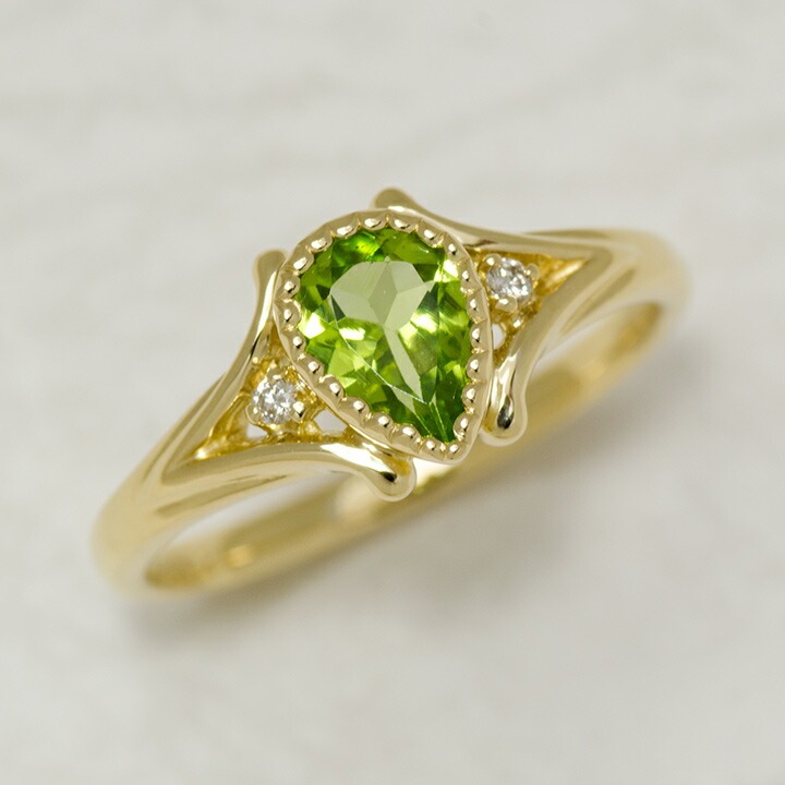umu -アム- FINE JEWELRY STUIDIOペリドット ダイヤモンド リング 「pera」rg0594_kanban2.jpg