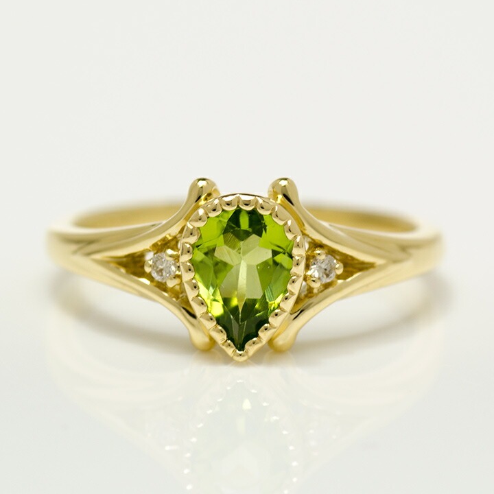 umu -アム- FINE JEWELRY STUIDIOペリドット ダイヤモンド リング 「pera」rg0594_m.jpg