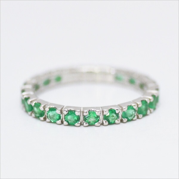 umu -アム- FINE JEWELRY STUIDIOPT900 エメラルド フルエタニティリングrg0596_m.jpg