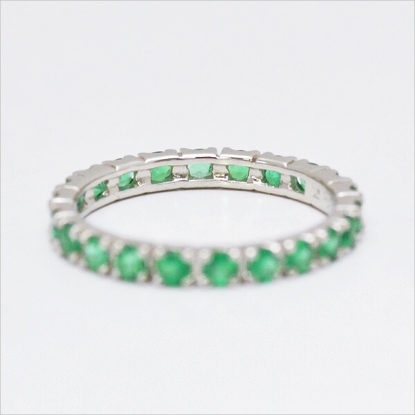 umu -アム- FINE JEWELRY STUIDIOPT900 エメラルド フルエタニティリングrg0596_u.jpg