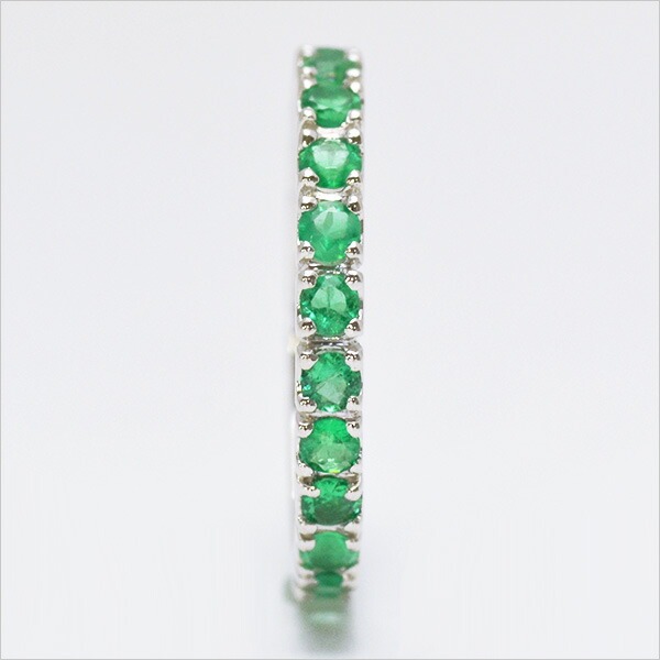 umu -アム- FINE JEWELRY STUIDIOPT900 エメラルド フルエタニティリングrg0596_y.jpg