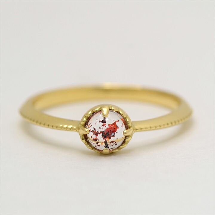 umu -アム- FINE JEWELRY STUIDIOカボション ストロベリークォーツ リング 「amaretto」rg0597_m.jpg