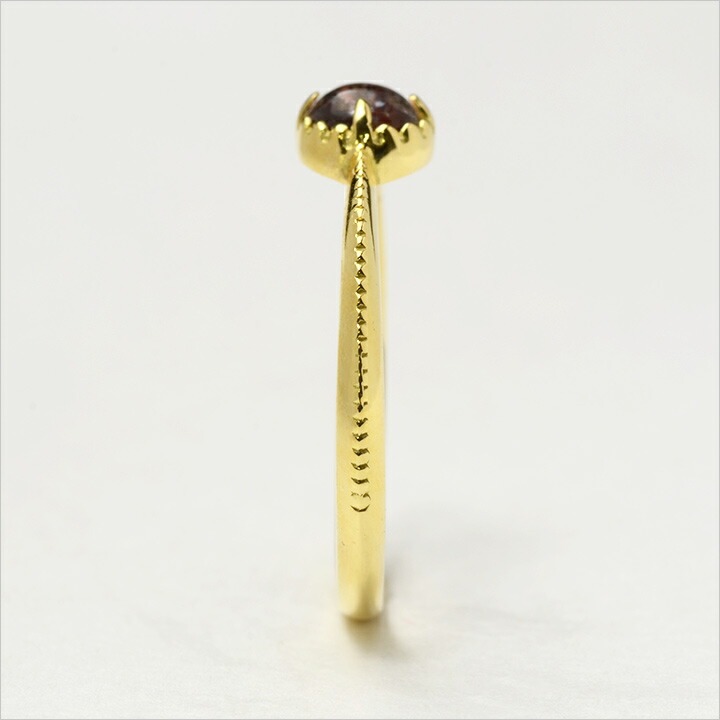 umu -アム- FINE JEWELRY STUIDIOカボション ストロベリークォーツ リング 「amaretto」rg0597_y.jpg