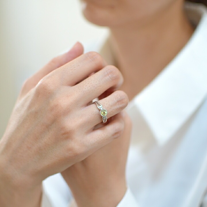 umu -アム- FINE JEWELRY STUIDIOK18 マリガーネット ダイヤモンド リング 「amica」rg0602_i2.jpg