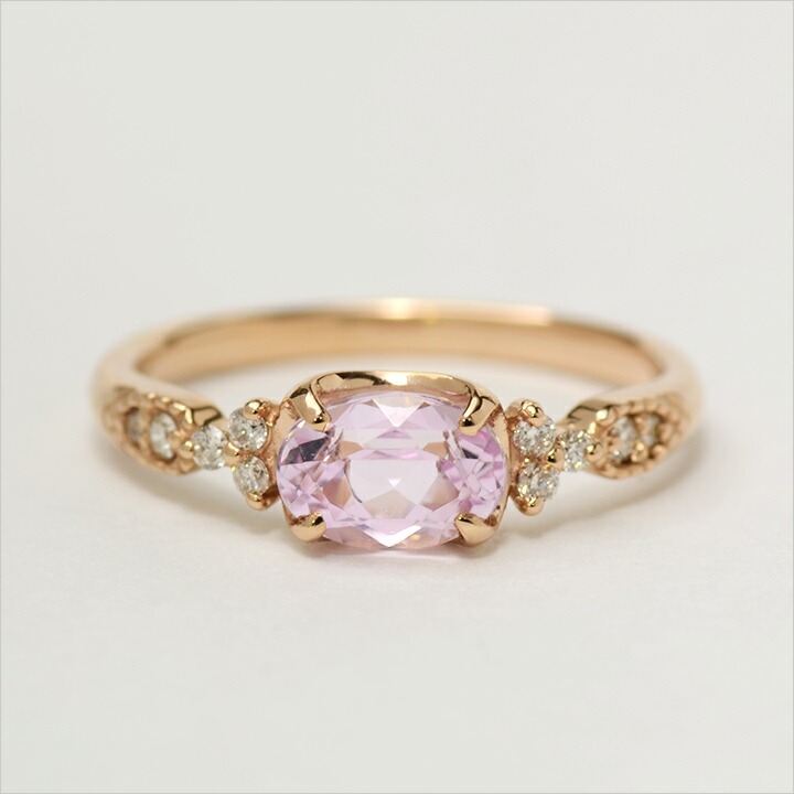 umu -アム- FINE JEWELRY STUIDIOK18 クンツァイト ダイヤモンド リング 「amanza」rg0607_m.jpg