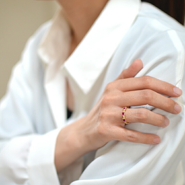 umu -アム- FINE JEWELRY STUIDIOルビー ダイヤモンド リング 「altero」rg0615_i3.jpg
