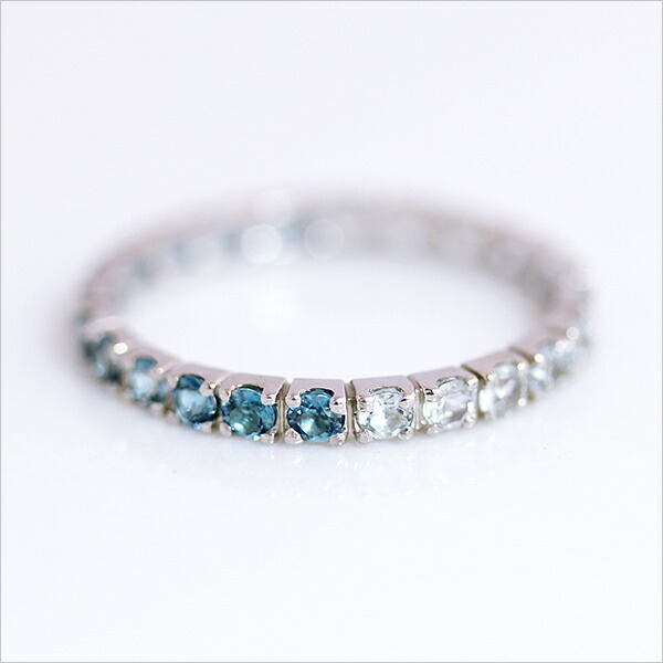 umu -アム- FINE JEWELRY STUIDIOロンドンブルートパーズ×アクアマリン フルエタニティリングrg0621_m.jpg