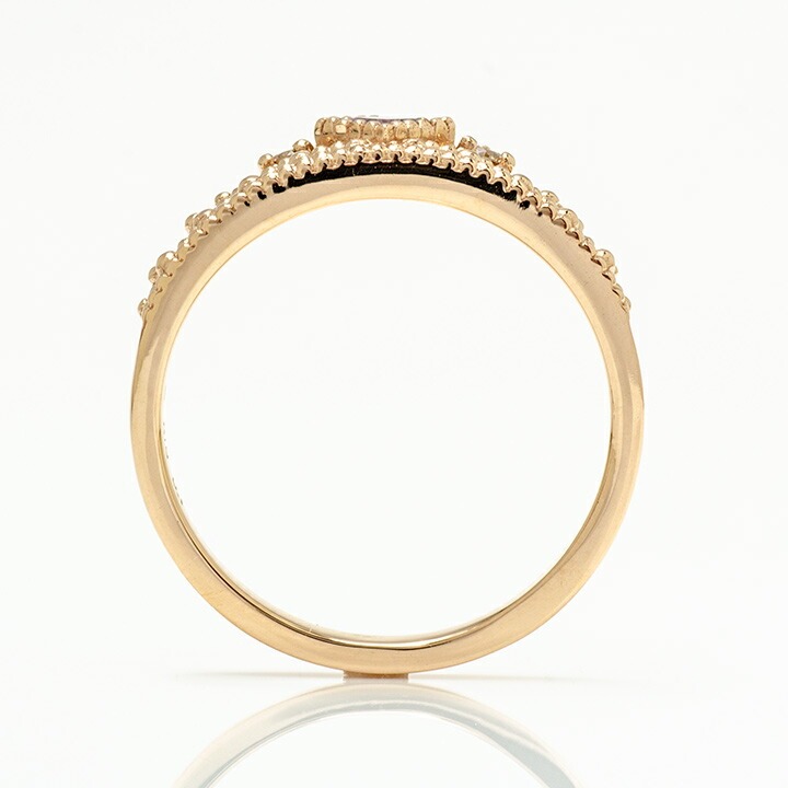 umu -アム- FINE JEWELRY STUIDIOK18 ピンクアメシスト ダイヤモンド リング 「diva」rg0623_s.jpg