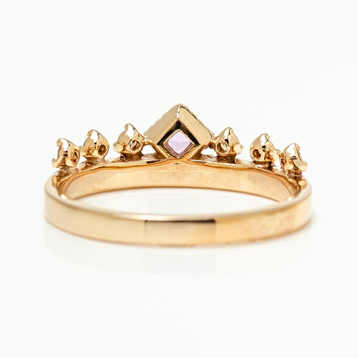 umu -アム- FINE JEWELRY STUIDIOK18 ピンクアメシスト ダイヤモンド リング 「diva」rg0623_u.jpg