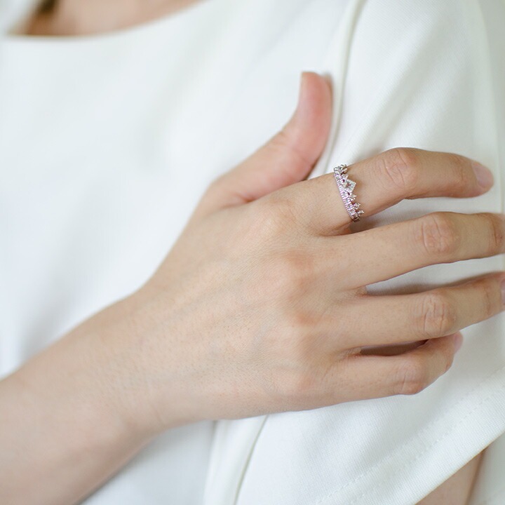 umu -アム- FINE JEWELRY STUIDIOK18 ホワイトトパーズ ダイヤモンド リング 「diva」rg0625_i3.jpg