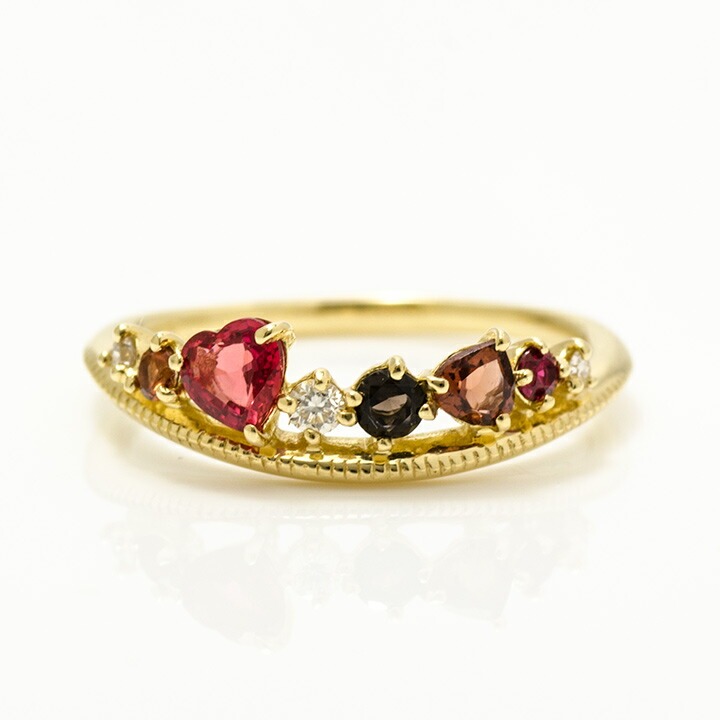 umu -アム- FINE JEWELRY STUIDIOK18 ベリーカクテル ダイヤモンド リング 「felice」rg0626_m.jpg
