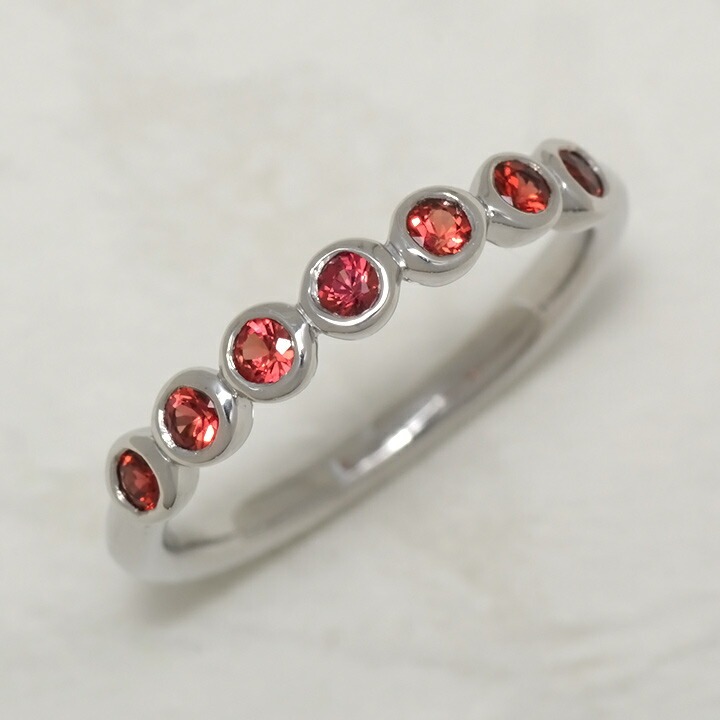 umu -アム- FINE JEWELRY STUIDIOK18 レディッシュサファイア リング 「ponte」rg0630_kanban2.jpg
