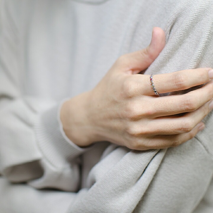 umu -アム- FINE JEWELRY STUIDIOK18 マルチカラーサファイア リング 「ponte」rg0631_i3.jpg