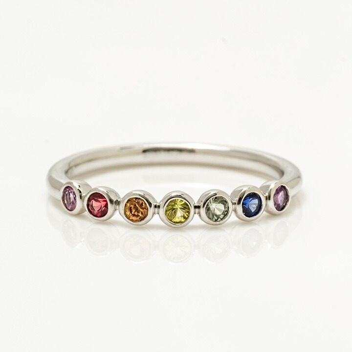 umu -アム- FINE JEWELRY STUIDIOK18 マルチカラーサファイア リング 「ponte」rg0631_m.jpg