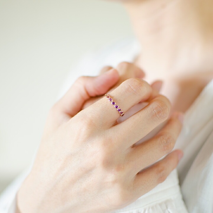 umu -アム- FINE JEWELRY STUIDIOK18 フェミニンカラー リング 「ponte」rg0632_i2.jpg