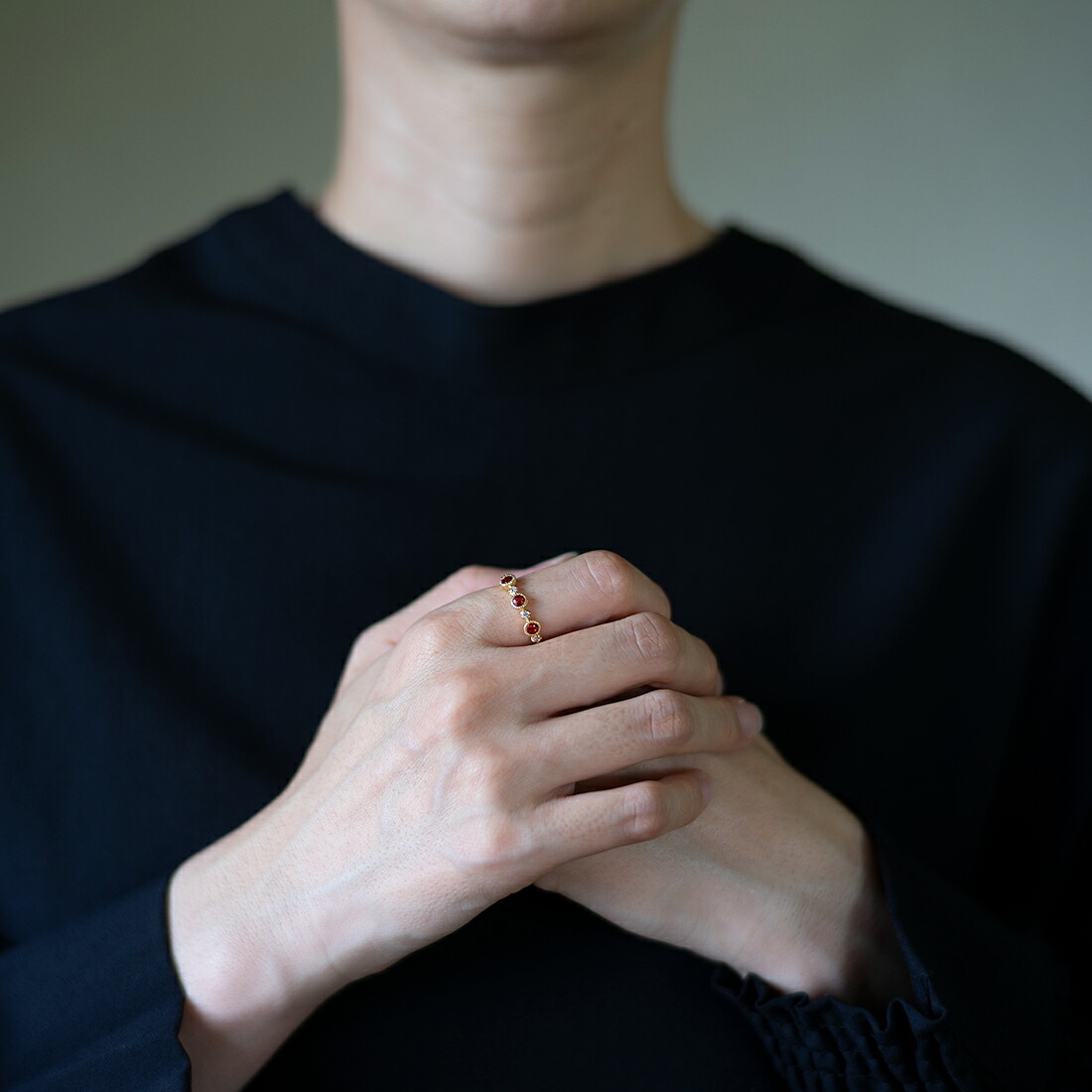 umu -アム- FINE JEWELRY STUIDIOアンデシン ダイヤモンド リング 「margherita」rg0639_i2.jpg