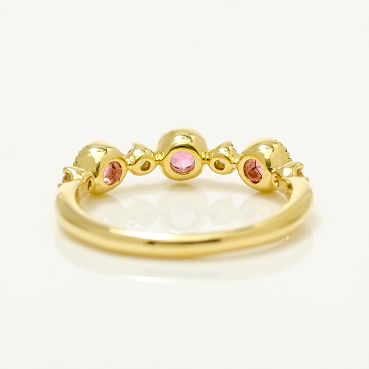umu -アム- FINE JEWELRY STUIDIOK18 ピンクスピネル ダイヤモンド リング 「margherita」rg0640_u.jpg