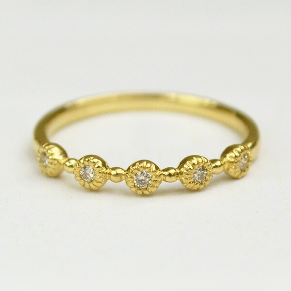 umu -アム- FINE JEWELRY STUIDIOK18 ダイヤモンド リング 「corolla」rg0643_m.jpg