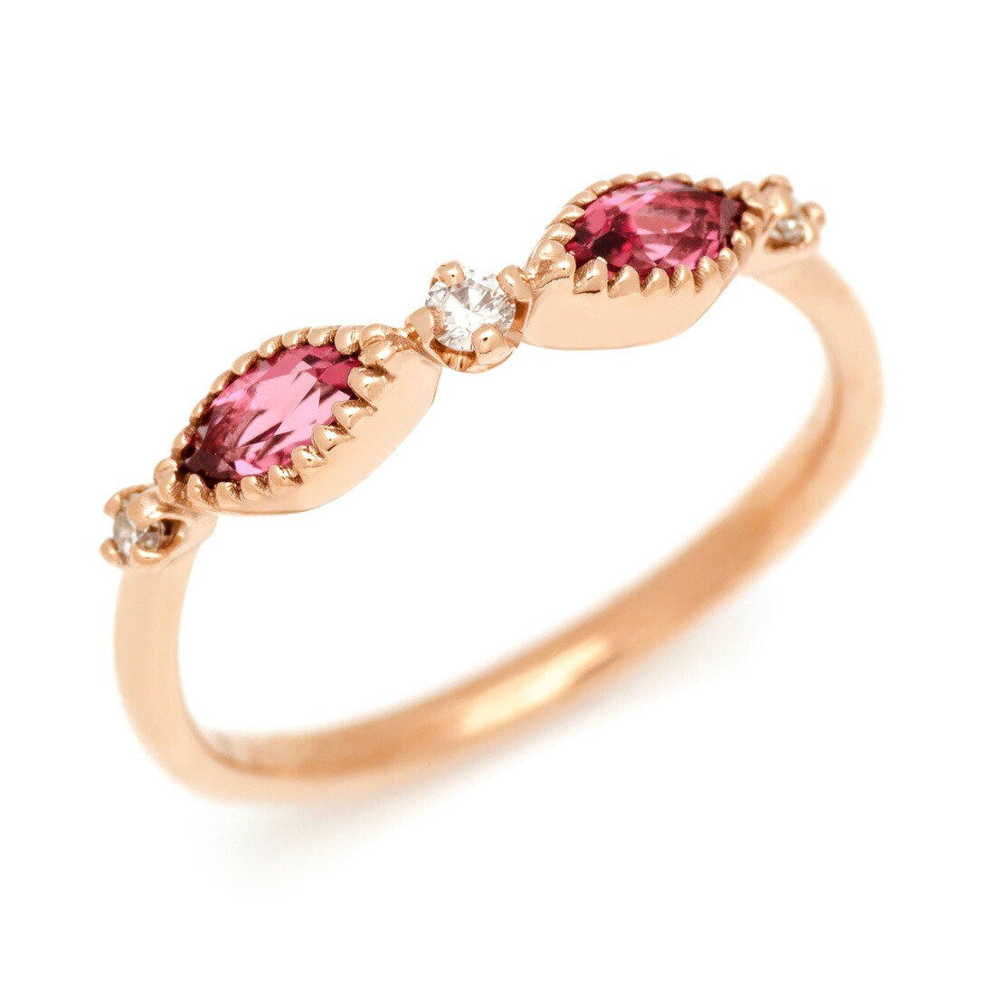 umu -アム- FINE JEWELRY STUIDIOピンクトルマリン ダイヤモンド リング 「aliare」rg0645.jpg