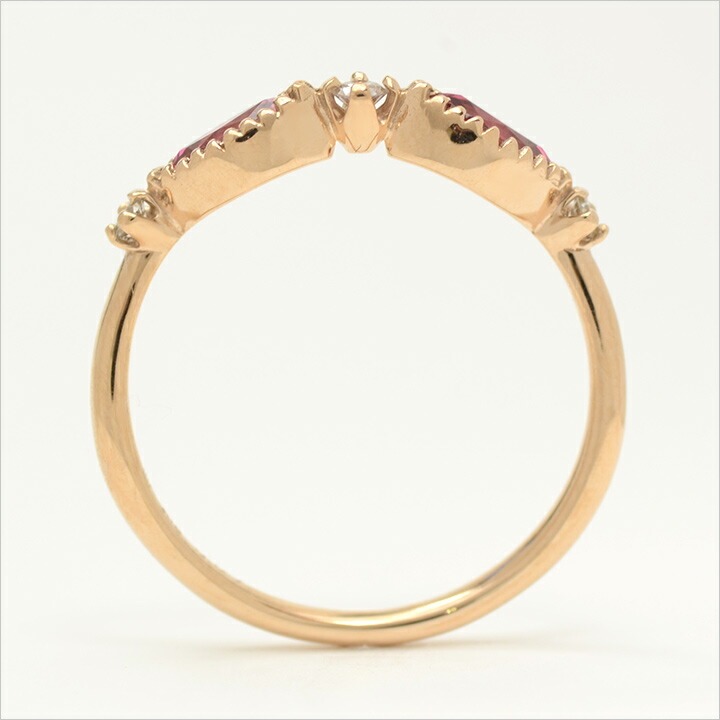 umu -アム- FINE JEWELRY STUIDIOピンクトルマリン ダイヤモンド リング 「aliare」rg0645_s.jpg