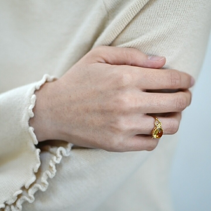 umu -アム- FINE JEWELRY STUIDIOシトリン リング 「doma」rg0647_i2.jpg