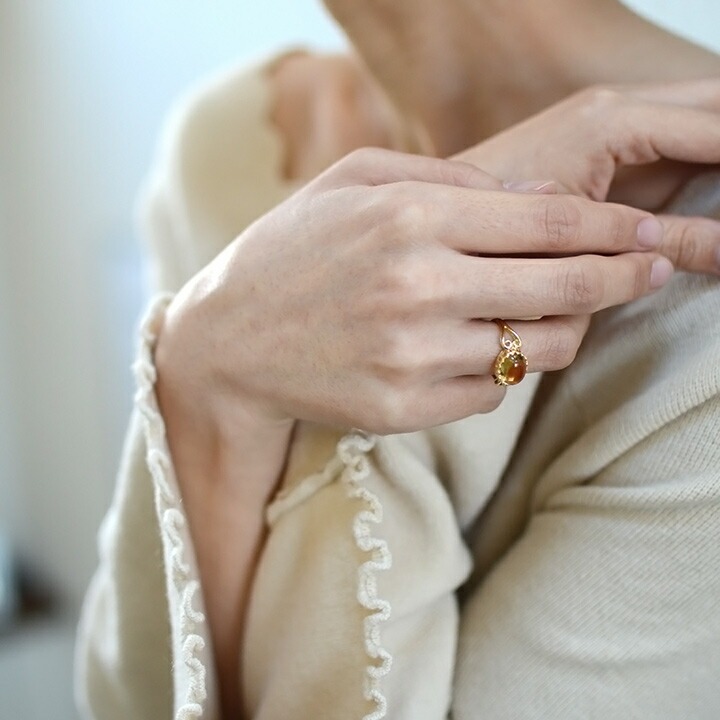 umu -アム- FINE JEWELRY STUIDIOシトリン リング 「doma」rg0647_i3.jpg