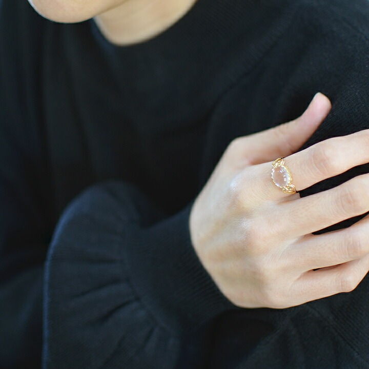 umu -アム- FINE JEWELRY STUIDIOローズクォーツ リング 「doma」rg0649_i3.jpg