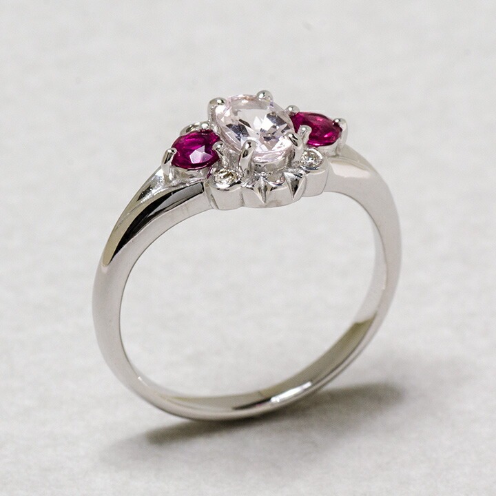 umu -アム- FINE JEWELRY STUIDIOK18 モルガナイト ルベライト ダイヤモンド リング 「magia」rg0651_kanban2.jpg