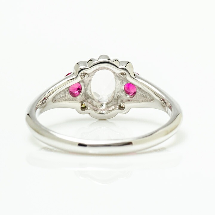 umu -アム- FINE JEWELRY STUIDIOK18 モルガナイト ルベライト ダイヤモンド リング 「magia」rg0651_u.jpg